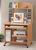 Discount Computer Desk With Top Hutch And CD Storage on sales