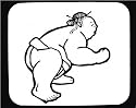 Decorated Mouse Pad with man, stance, sumo, "black and white", sports, Asia, wrestler, Japan