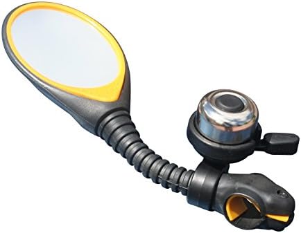 Bicycle Rear View Mirror Classic Bicycle Bell. See Behind. Alert Others. Adjustable Mirror Fits Standard 3/4 Inch Diameter Handle Bars. Great Bell Ring Tone. Limited Time Offer!