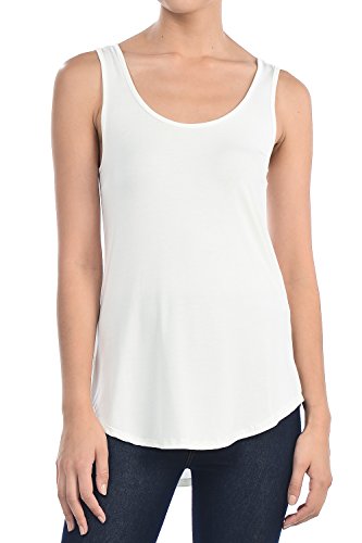Shamaim Womens Solid Modal Tank Top