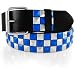 GENUINE LEATHER BLACK STUDDED SNAP ON BELT WITH A DETACHABLE BUCKLE