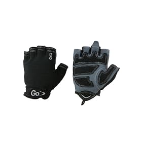 GoFit GF-CT-LG Men'S Cross Training Glove With Etched Synthetic Leather Palm, Large (Black)