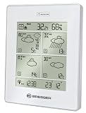 Produkt-Bild: BRESSER Wettertstation 4cast LX - Funkwetterstation mit 4-Tages-Wettervorhersage (METEOTIME-System), blauer LED-Beleuchtung und Thermo/Hygro-Au&szlig;ensender mit Display
