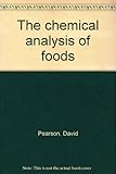 The chemical analysis of foods
