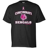 Reebok Cincinnati Bengals Breast Cancer Awareness Ribbon Esque T-Shirt Extra Large
