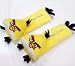 Yellow Angry Bird Plush Seat Belt Cover Shoulder Pad Cushion (2 pcs)