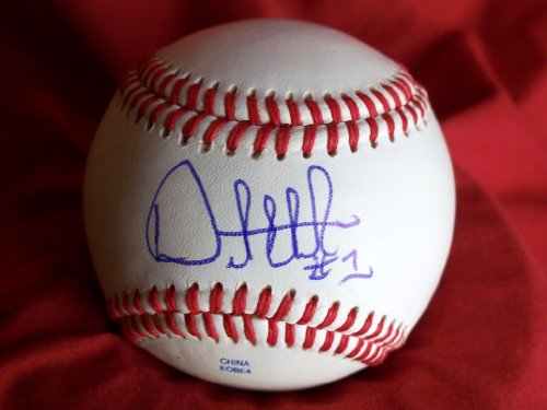 Orlando Hudson Autographed ROLB Baseball, San Diego Padres, Arizona Diamondbacks, Minnesota Twins, Proof Photo of Orlando Signing for Us.