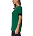 Womens Short Sleeve Cotton Shirts Round Neck Casual Loose Fit Tee Tops T Shirts Green-XL