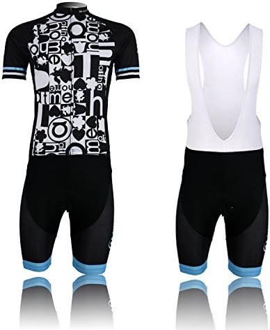 (Type:Set(Bib) size:XL) pad Men Jersey Quick perspiration Shirts Tops Comfortable Cycling Dry Tights Cool Breathable Sportswear Short Shorts Sleeve soft Set