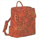 Metro Laptop Backpack in Orange Paisley