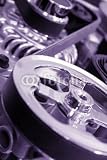 Wallmonkeys Peel and Stick Wall Decals - Engine Belt Drive - Removable Graphic