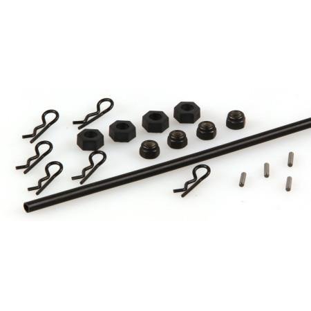 Helion HLNA0017 Helion Animus 18SC Drive Pins, Wheel Hexes, Body Clips, Antenna Tubes
