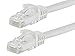 Monoprice Cat6 10ft White Patch Cable UTP 24AWG 550MHz Pure Bare Copper Snagless RJ45 Flexboot Series Ethernet Cable