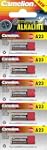 * Lot de 5 piles Alkaline A23 - 12V c...