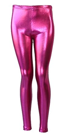 AEL Leggings Fille Enfant Brillant Danse Disco No&euml;l Couleur
