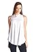82 Days Women'S Rayon Span Mock Neck Sleeveless Tunic - Solid