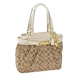コーチ バッグ COACH トートバッグ カーキ/ホワイト ハンプトンズシグネチャー 12467-BKHWT コーチ トートバッグ
