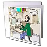Rich Diesslins Funny General - Editorial Cartoons - The Many Pressures of Being a Cartoonist - Greeting Cards-12 Greeting Cards with envelopes