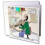 Rich Diesslins Funny General - Editorial Cartoons - The Many Pressures of Being a Cartoonist - Greeting Cards-12 Greeting Cards with envelopes