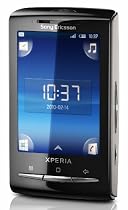 Sony Ericsson Xperia X10 mini Smartphone (6,6 cm (2,6 Zoll) Display, Android, WLAN, GPS, 5 MP Kamera) silber mit schwarzem Wechselcover