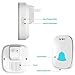 Wireless Doorbell, Anko Reaches 1000 Feet Distance Portable Operating Radio Range with 36 Chime Kit (1 Push Remote Button Transmitter+2 Receiver ,No Batteries Required for Receiver ,White)