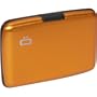 Ogon RFID Aluminum Small Ribbed Wallet (Orange)