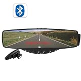 Car Bluetooth Clip-on Rearview Mirror with Hidden Led Display