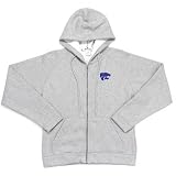 Kansas State Wildcats NCAA Hoody Full Zip Hooded Sweatshirt For Women (Heather)