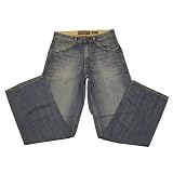 Marc Ecko - Ecko Unlimited Mens Washed Blue Baggy Fit Denim Jeans