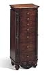 Beautiful Deep Brown Finish Deluxe Jewelry Armoire