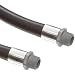 Goodyear EP Flexsteel Futura Black Nitrile Rubber Gasoline Hose Assembly, NPT Male x NPT Male Couplings, 50 PSI Max Pressure