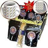 Sandy Mertens Right Feet Designs - Walking In All Directions Many Feet Condense Pattern - Coffee Gift Baskets - Coffee Gift Basket