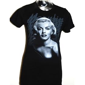 Marilyn Monroe Women's Black Vintage T-shirt