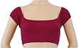 Extensions by Trienawear TR6662-C Peasant Short Sleeve Crop Top Cotton Spandex