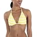 Mossimo  Black: Stripe Triangle Swim Top - Yellow