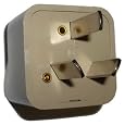 HQRP AC Adaptor Converts USA to AU (Australia) Outlet Travel Plug Adapter