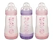 MAM BPA Free 8 oz Bottle for Girl, 3-Pack