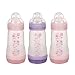 MAM BPA Free 8 oz Bottle for Girl, 3-Pack