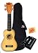 Kala KA-FMS Flamed Spalted Maple Soprano Ukulele Bundle with Gig Bag, Tuner, and Polishing Cloth