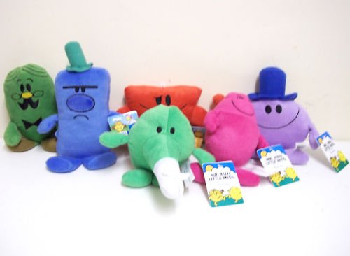 6 MR MEN SOFT TOYS 7-9