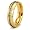 6mm 18K Gold Plated Eternity Band with Chanel Set CZs - Size 11