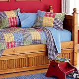 Kids Classic Plaid Patchwork Quilt Bedding - Twin Quilt (Multi Plaid) 86 x 66