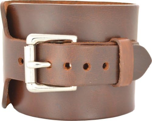 Men's Leather Cuff Watch