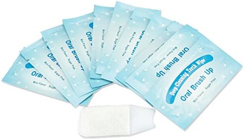 200pcs Shiny White Dental Oral Brush Up Deep Cleaning Textured Finger Teeth Wipes, Pre and Post Teeth Whitening,CE Approved