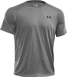 Under Armour Tech T Short Sleeve - Men's True Gray Heather/Black X-Small