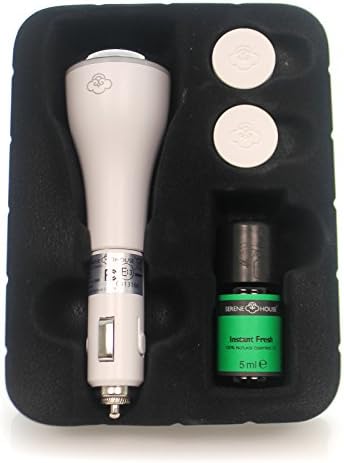 Home Fragrance CAR SCENT DIFFUSER WHITE Essential Oils Aromatherapy 131501006