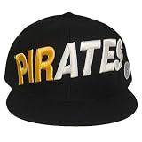 MLB PITTSBURGH PIRATES FLAT BILL FITTED HAT CAP 7 1/2
