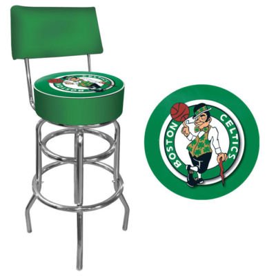 Boston Celtics NBA Padded Swivel Bar Stool with Back