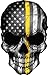 OTA STICKER Skull Skeleton Devil Ghost Monster Zombie American Flag Subdued Thin Yellow LINE Military Soldier Ranger Security Rock Metal Heavy Decal Laptop CAR Window Door Wall Motorcycle Helmet