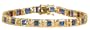 Willow Xpress Princess Cut Montana Sapphire CZ Tennis Bracelet